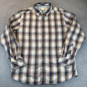 Horny Toad Organic Cotton Long Sleeve‎ Button Up Shirt Mens Large Outdoor Hike